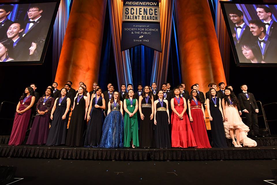 The Regeneron Science Talent Search 2017 finalists at the awards gala at the National Building Museum in Washington, DC.