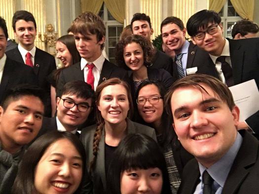 Students at the Stockholm International Youth Science Seminar, which three Intel ISEF 2017 finalists attended.