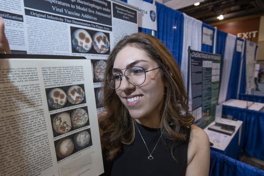 Annika shares her research at Intel ISEF 2019