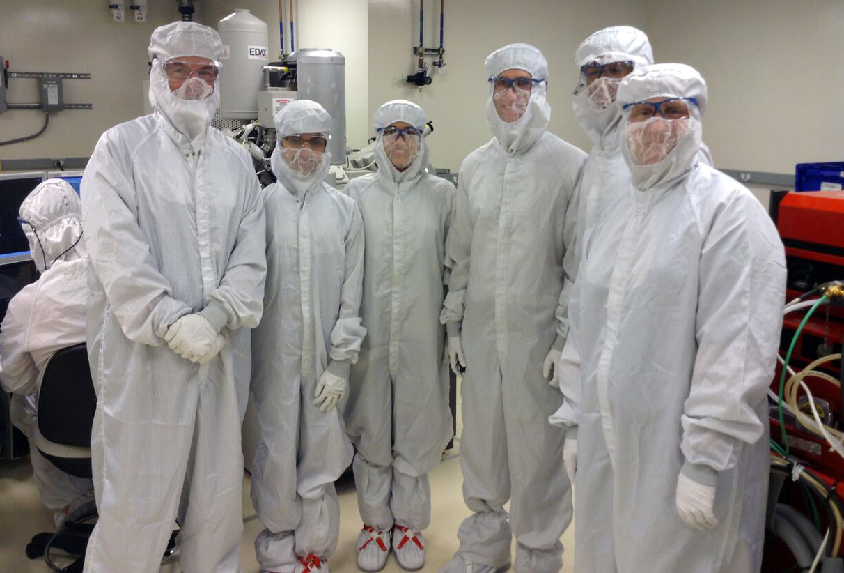 Bunny suited up to explore the Kavli Nanoscience Institute. Bunny suited up to explore the Kavli Nanoscience Institute.