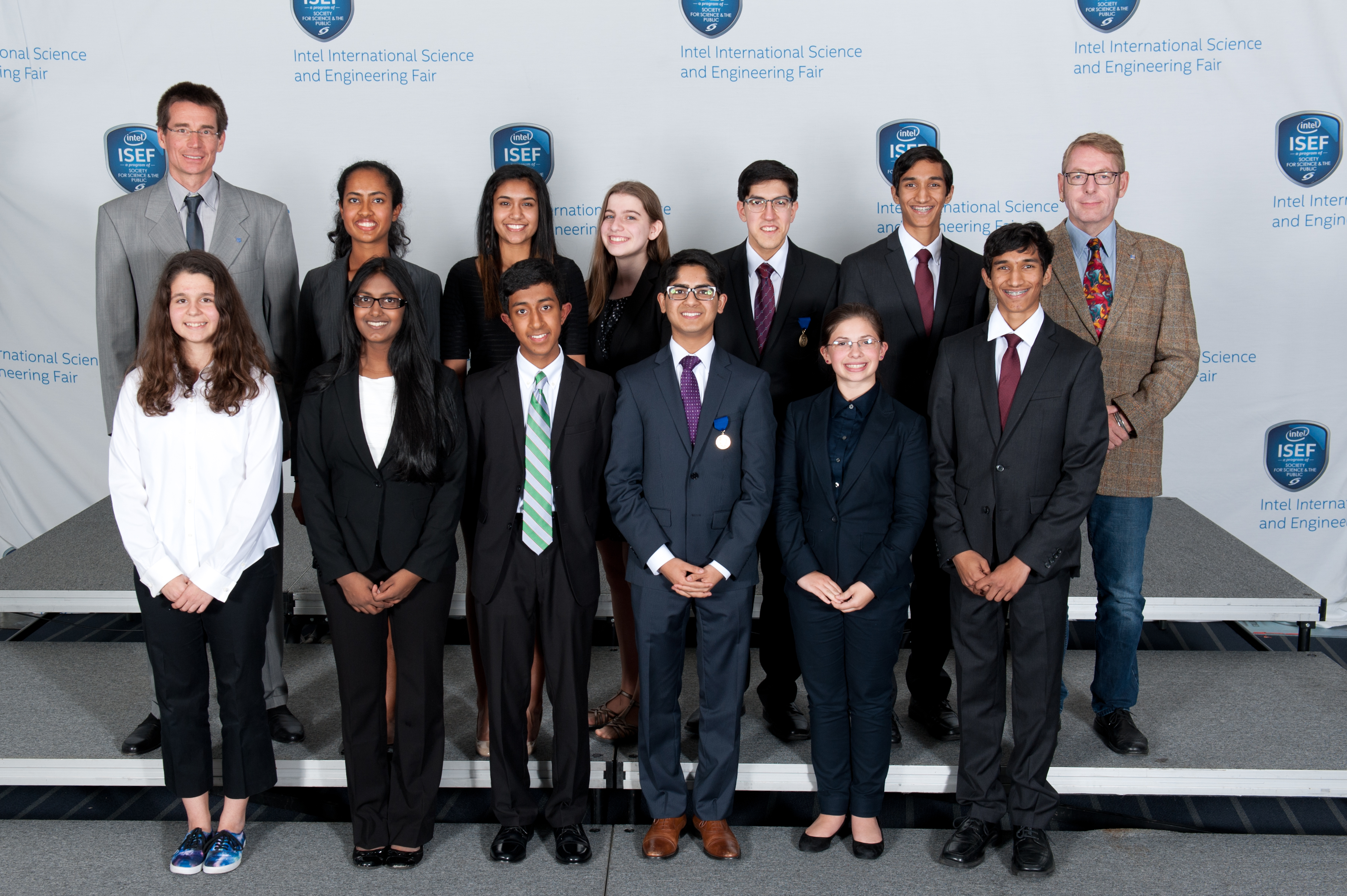 Shashank and Shishir with the other specially chosen recipients of the all-expense paid trip to CERN.