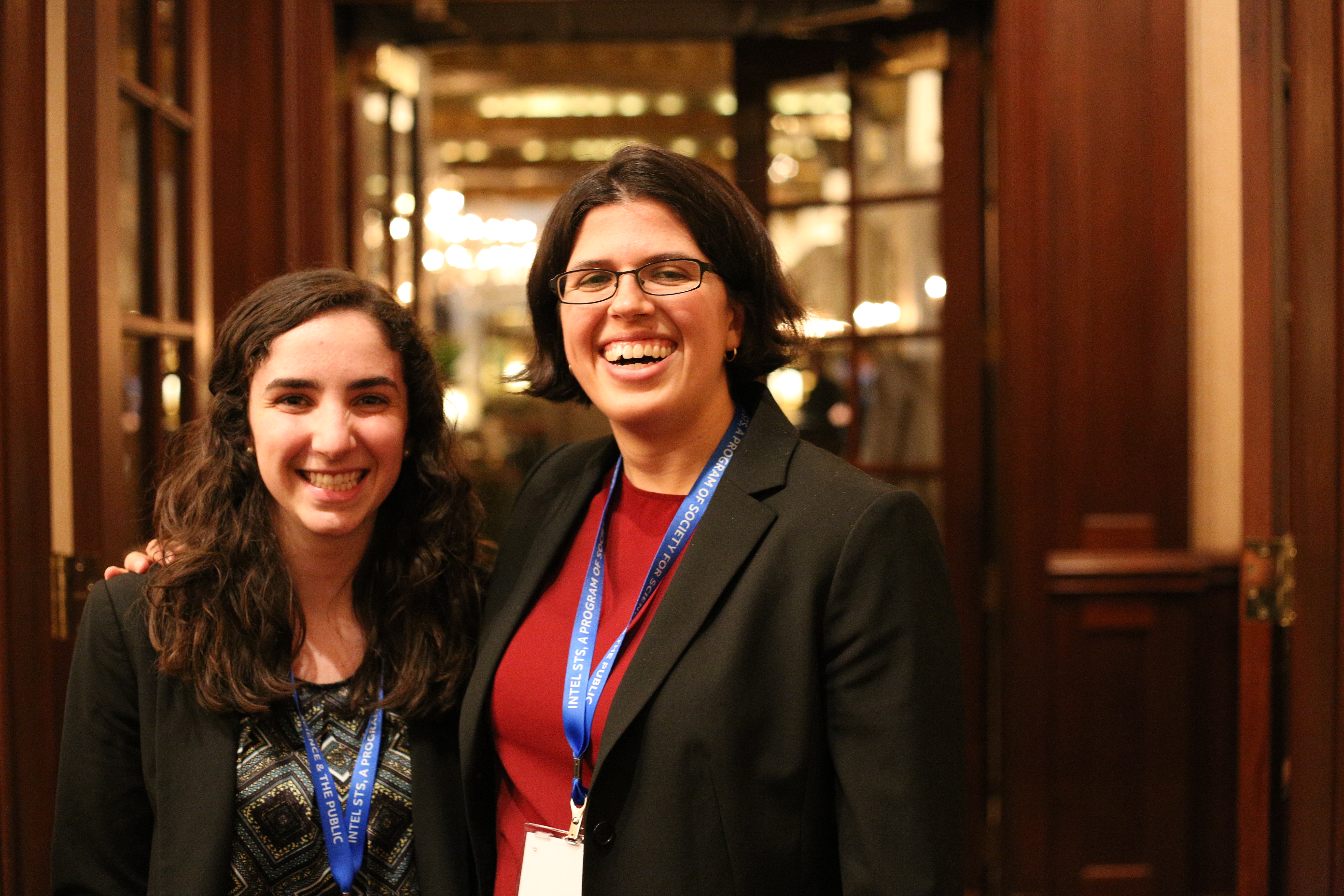 Emily Ashkin from North Carolina with Natalia Toro.