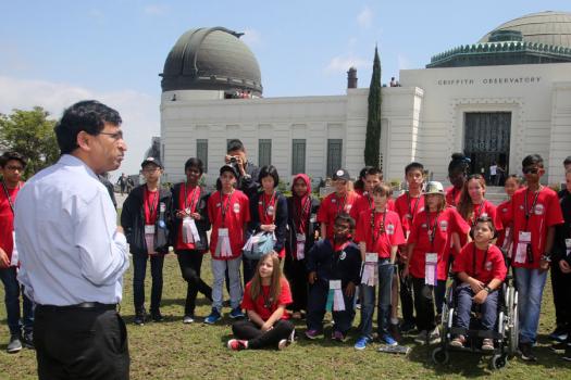 Goutam Chattopadhyay, Senior Research Scientist at NASA JPL, explains how to succeed in science, outside the Griffith Park Observatory.