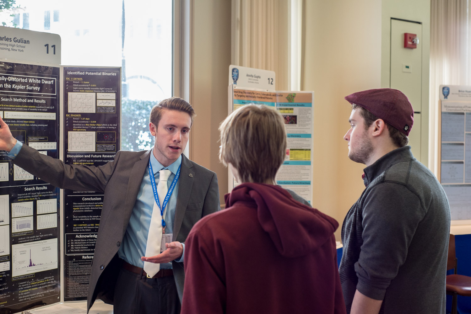 Charles Gulian of Ossining, New York discusses his research on a computer search algorithm that can identify possible white dwarf binary systems in the Kepler star survey dataset.