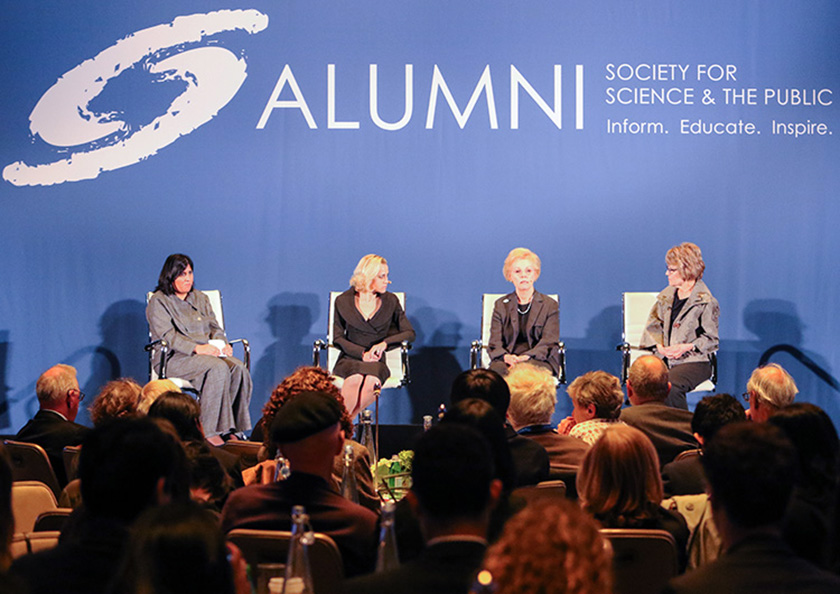 From left: Erikka Angle, Gayle Wilson, and Mary Sue Coleman explore what it takes to be a scientific leader.