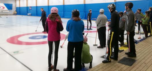 The finalists even got a chance to go curling, Sweden's national sport.