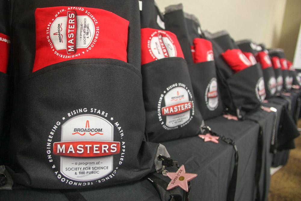 Each Broadcom MASTERS International delegate recieved some great Broadcom MASTERS swag.