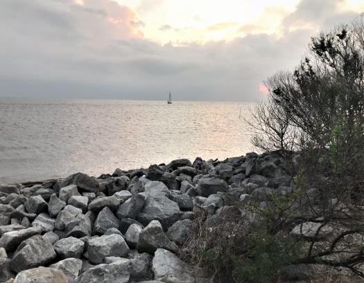 Sunset over Mobile Bay 