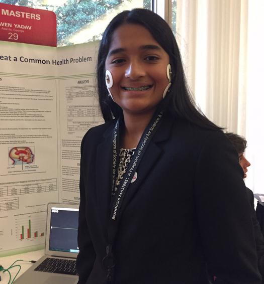 Ananya developed a device to keep habitual jaw clenchers from clenching.