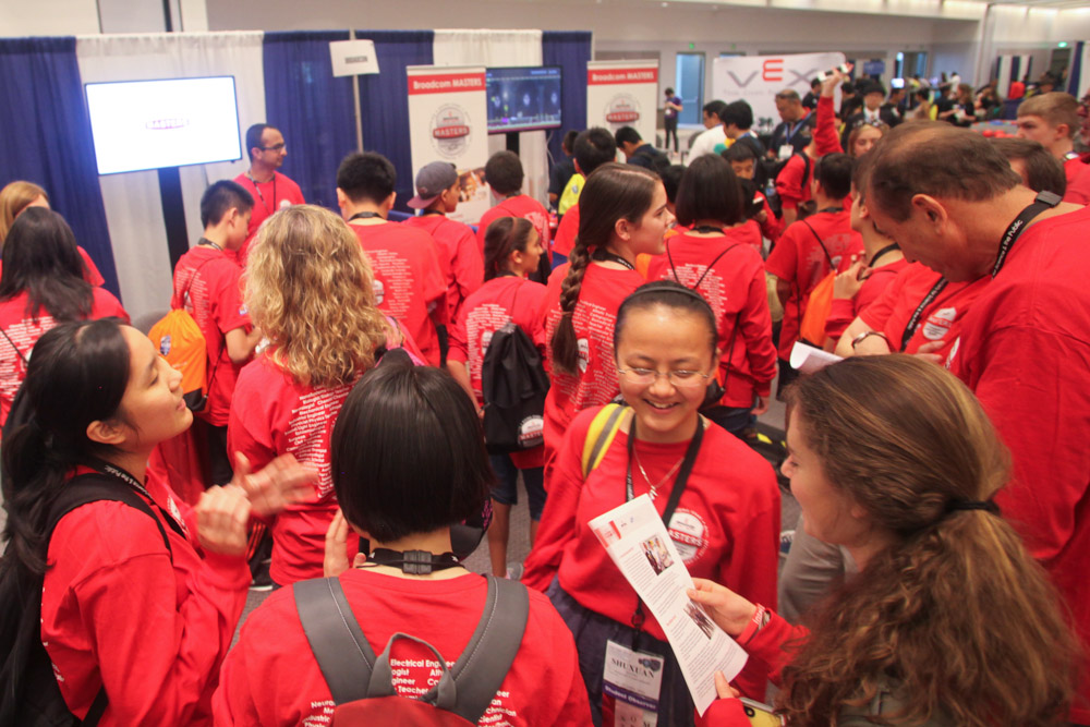 Delegates visited the Intel ISEF Expo Hall on Public Day.