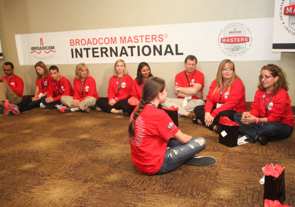 During the final circle ceremony team leaders exchanged kind words with their team members about how they had grown over the week.