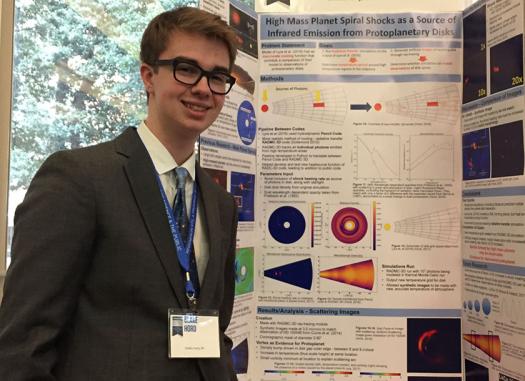 Blake Hord improved theoretical models astronomers use to examine formations of planets.