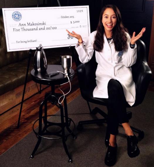 Ann won a $5,000 award from General Electric and Fallonventions from The Tonight Show Starring Jimmy Fallon for the eDrink.