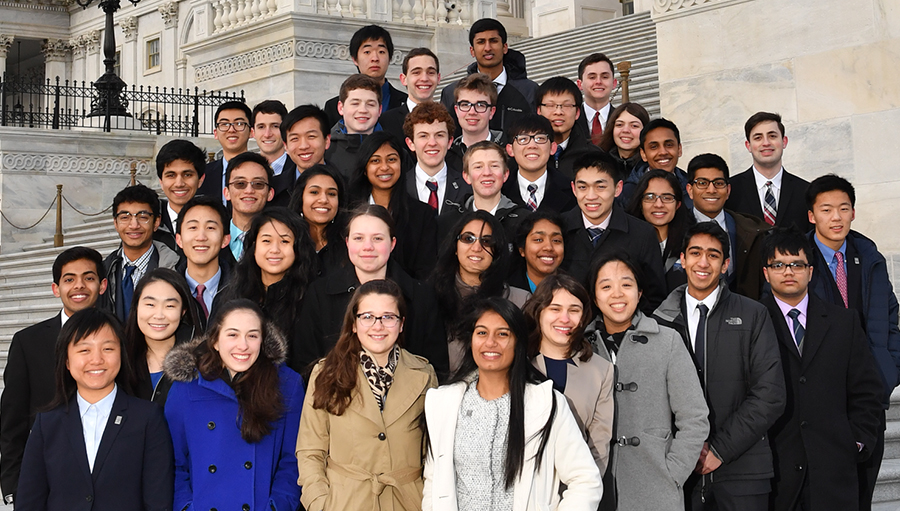 The 2017 Regeneron Science Talent Search finalists in Washington, D.C.