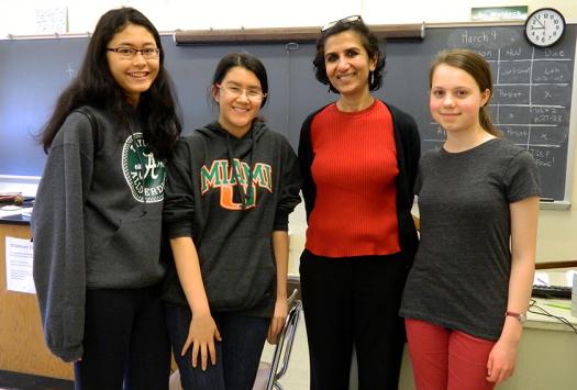 Janet's students, some who participated in the Society's competitions, formed a group called STEM-inism, to encourage young girls into science.