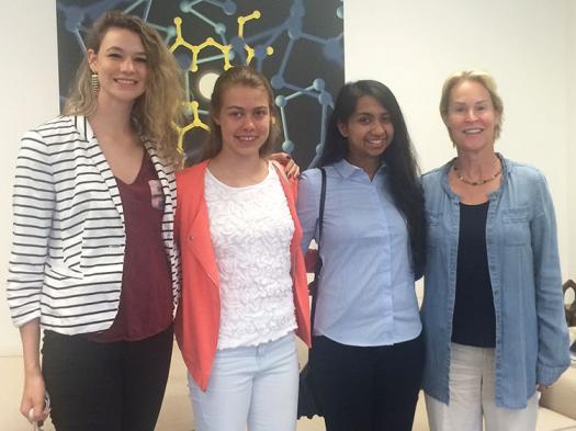 Camille, Nicky, and Tiasha met Dr. Frances Arnold.