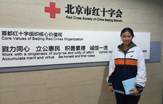 XiWen visited the local offices of the Red Cross in China to learn more about first aid responses in her country.