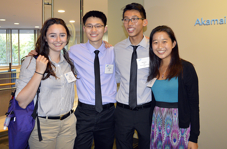 STS alumni at the Akamai Reception.