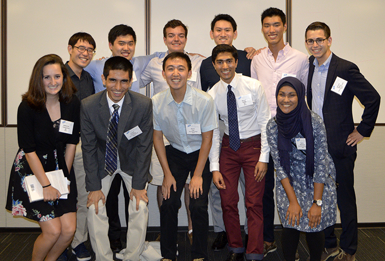 The STS Class of 2014 reconnected at the reception.