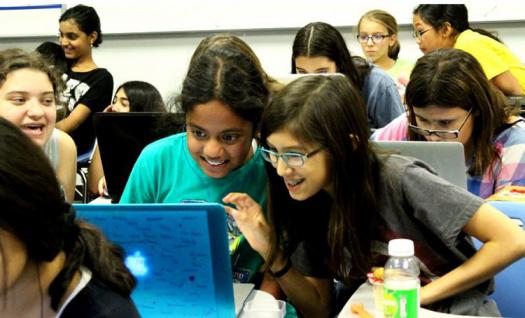 Anvita uses several programming technologies to introduce middle school girls to computer science.