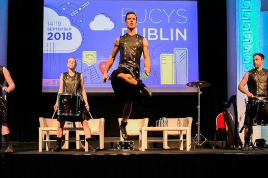 EUCYS competitors were treated to a show of a traditional Irish dance