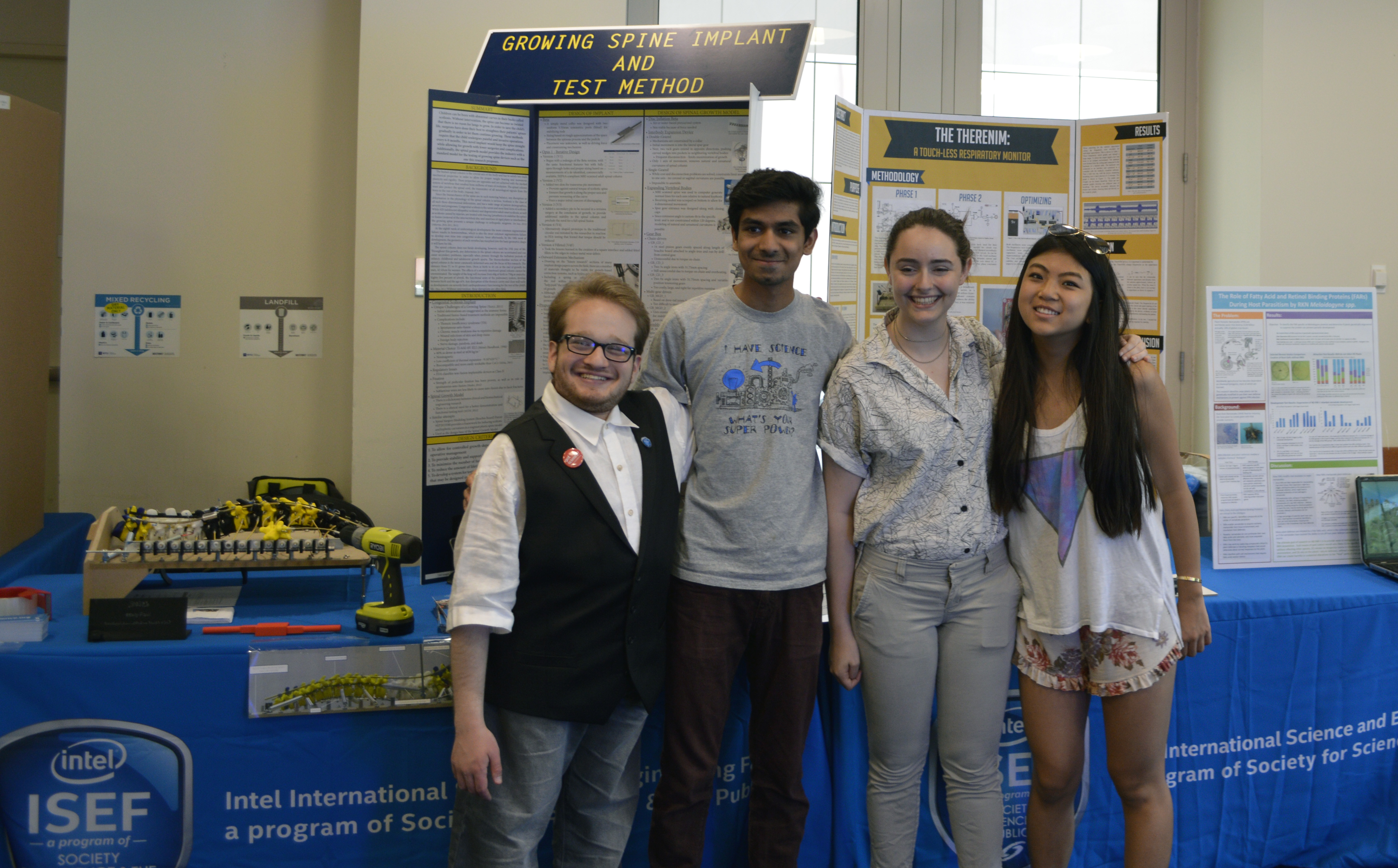 Society alumni Harry Paul, Eswar Anandapadmanaban, Kalia Firester, and Tiffany Sun were invited to present their research at the World Science Festival in New York.