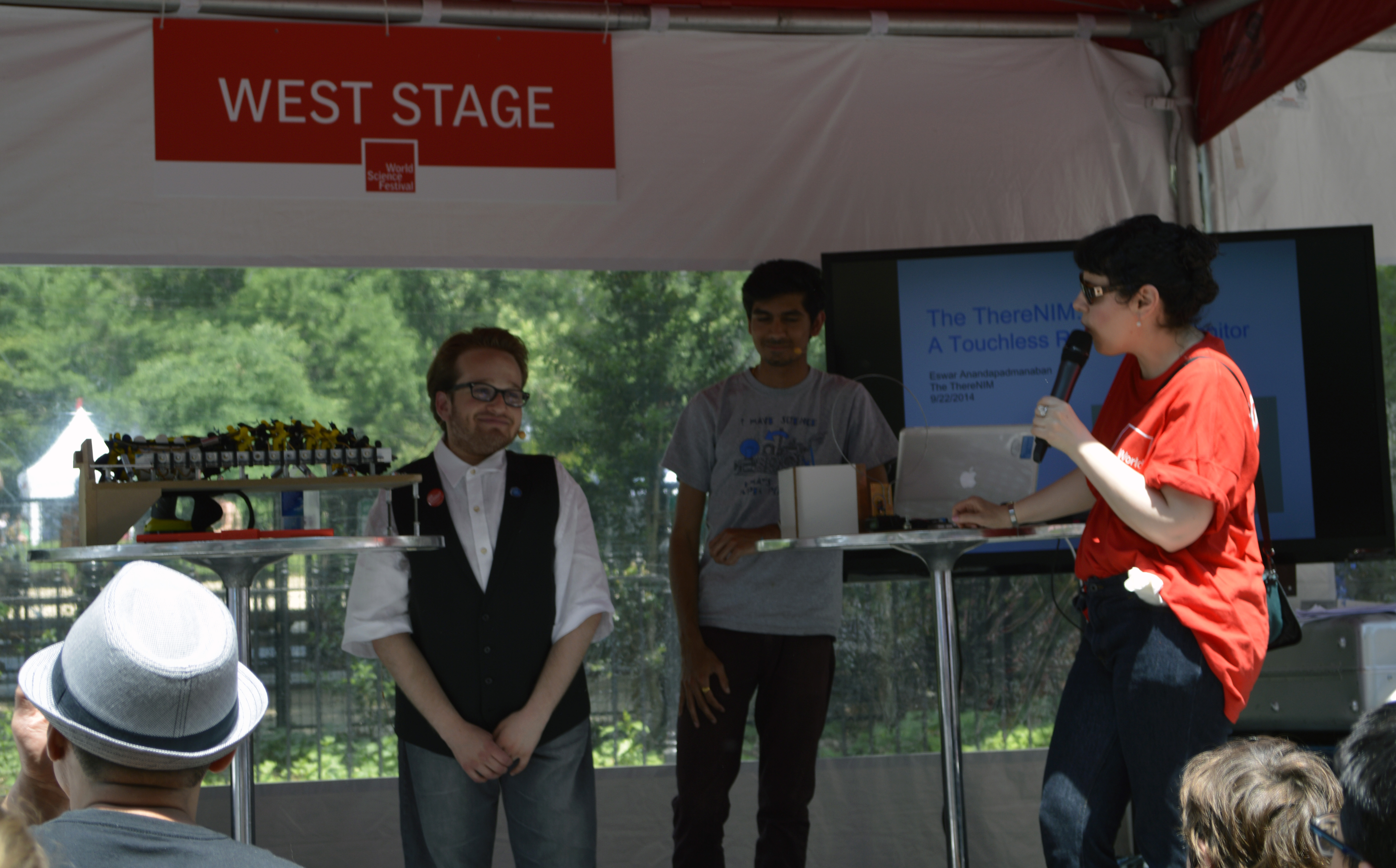 Harry and Eswar were also asked to participate in a Q&A about their research in front of a live audience.