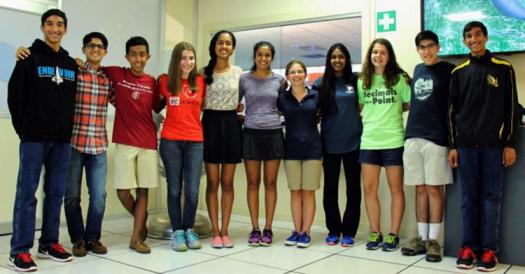 Intel ISEF 2015 finalists at the CERN facility in Switzerland.