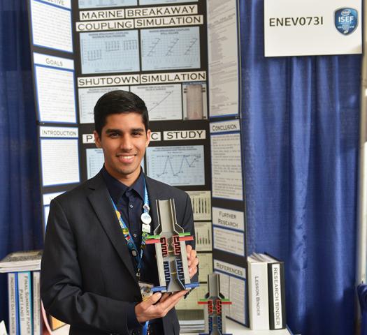 Karan presented his subsea wellhead separation device at Intel ISEF 2015.