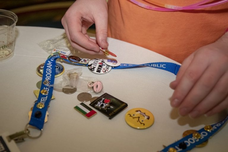 Lanyards chock full of pins Intel ISEF 2019 kicks off with a cultural