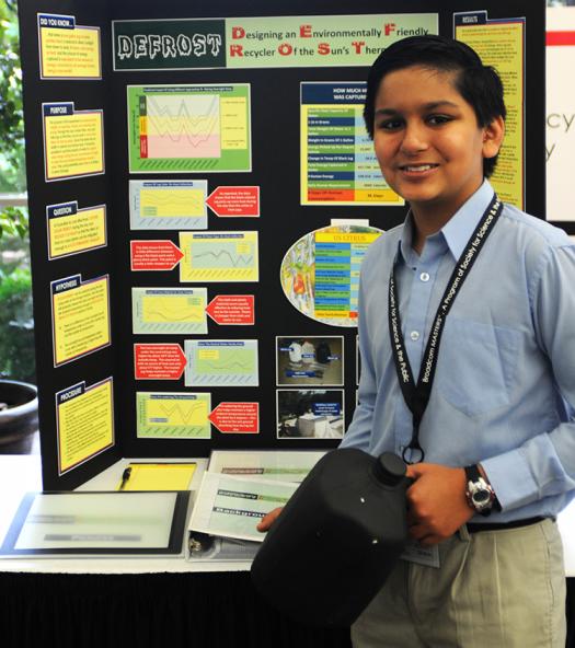 Nikhil presents his research in 2011.