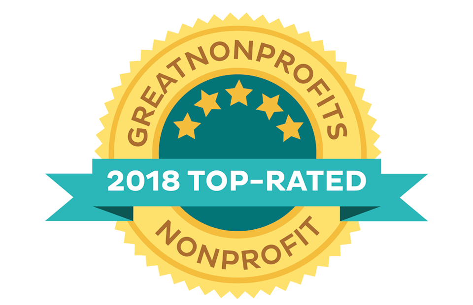 Greatnonprofit seal 2018 Top Rated