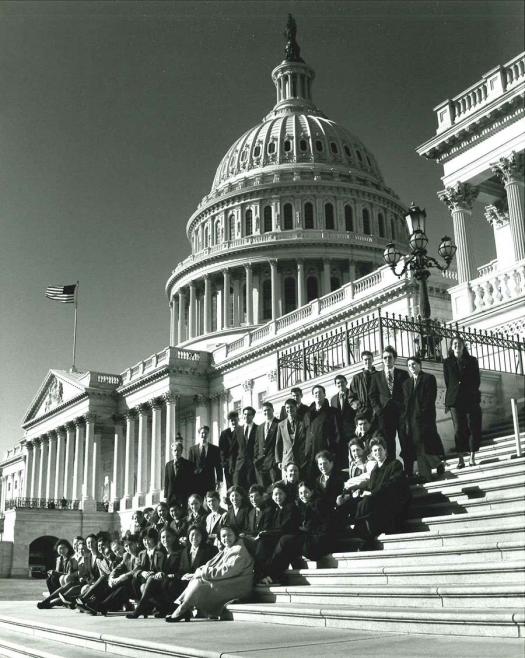 Intel STS 1999 finalists at the Capitol.