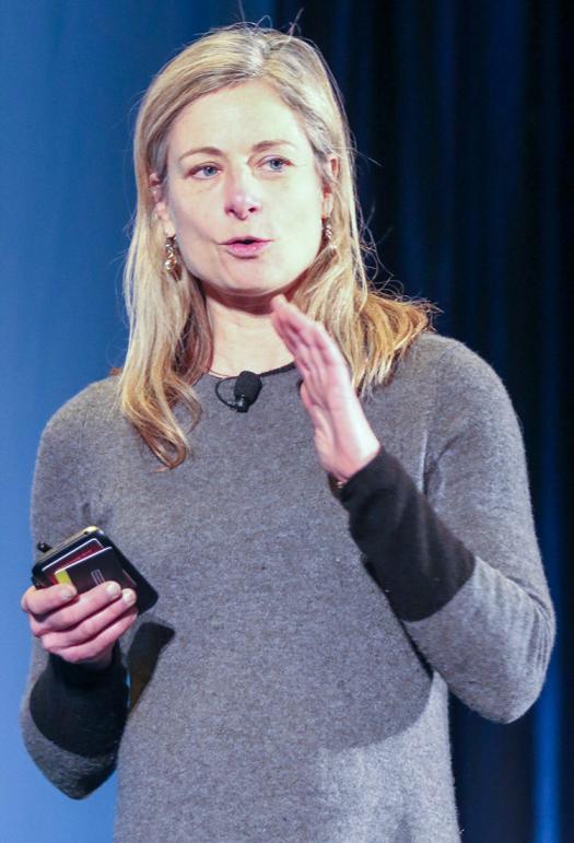 Lisa Randall discussed her recent physics book, "Dark Matter and the Dinosaurs."