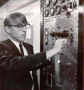 Al Swank as an Intel ISEF finalist in the 1960s.