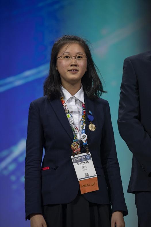 Shicheng on stage during the Intel ISEF 2019 Grand Awards Ceremony