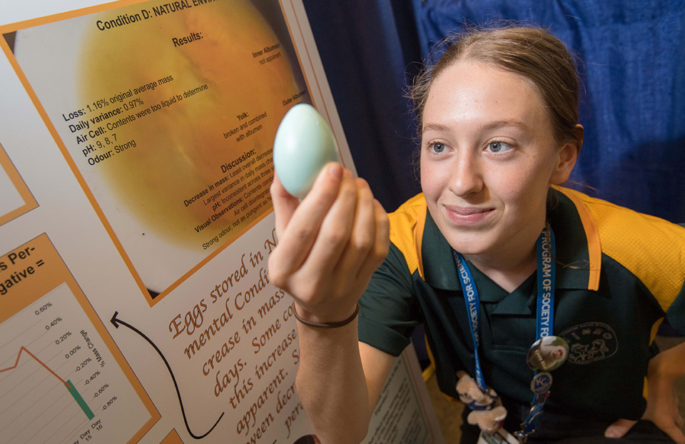 ISEF Animal Sciences category, Emma Serisier, Australia