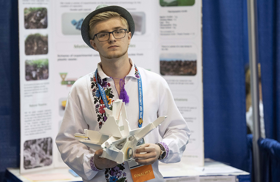 Environmental Engineering category, ISEF, Dmytro Solomianiuk, Ukraine