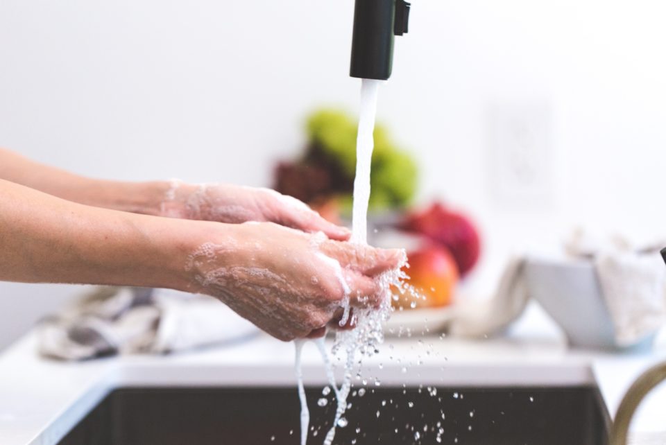 Picture of washing hands