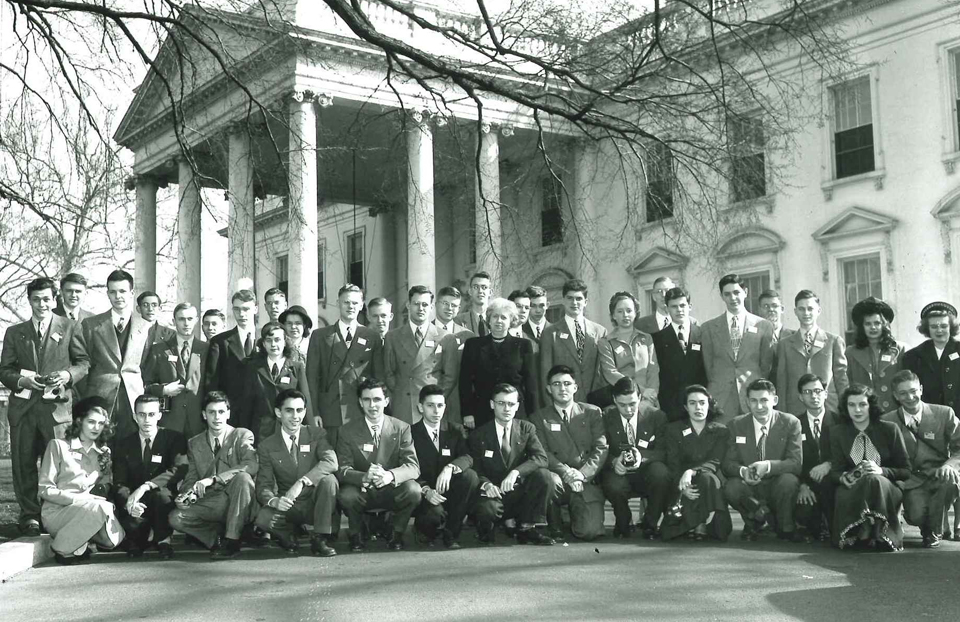 1948 Science Talent Search finalists with First Lady Bess Truman at the White House