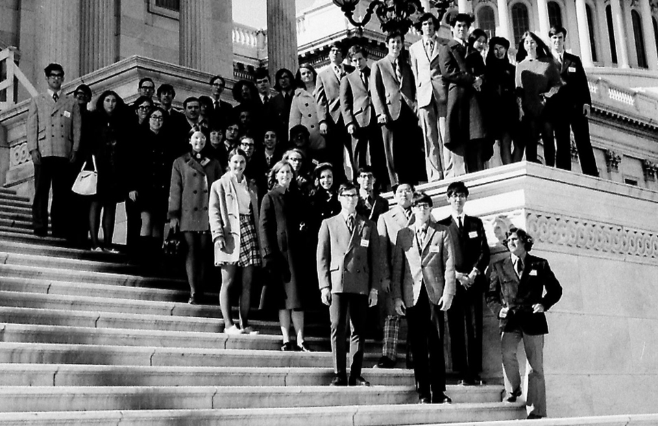 1971 Science Talent Search finalists at the Capitol.