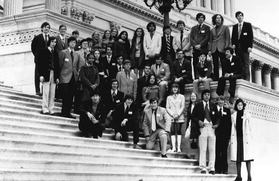 1973 Science Talent Search finalists at the Capitol.