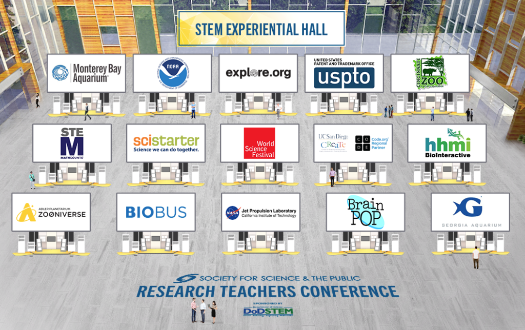 Organizations that will have booths at the STEM Experiential Hall.