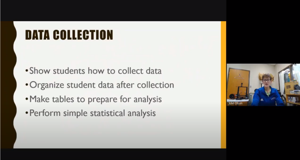 Screenshot of Julie's Presentation