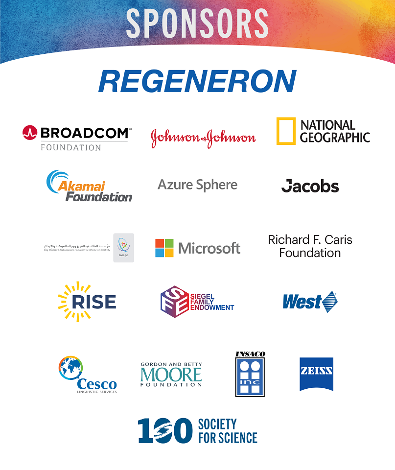 logos of Regeneron ISEF 2021 sponsors