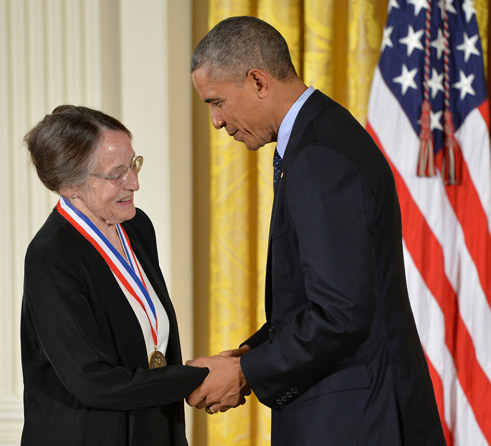 Notable Alumni - Mary Shaw - President Barack Obama awards the National Medal of Technology and Innovation to Mary Shaw of.Carnegie Mellon University, during a ceremony at the White House on November 20, 2014, in Washington, D.C.