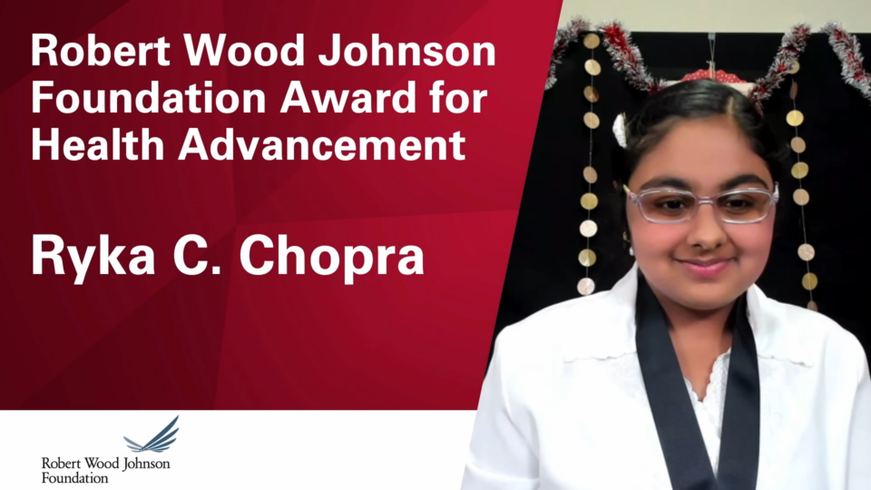 Ryka Chopra_Robert Wood Johnson 2021 award