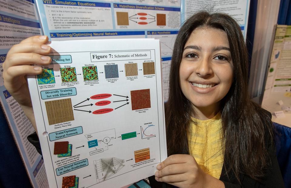 2019 ISEF Awards - EU Contest for Young Scientists winner Kaylie Hausknecht, Lynbrook Senior High School, NY, United States of America with her project