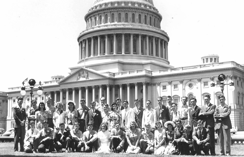 Science Talent Search finalists at the Capitol, Washington DC, 1942