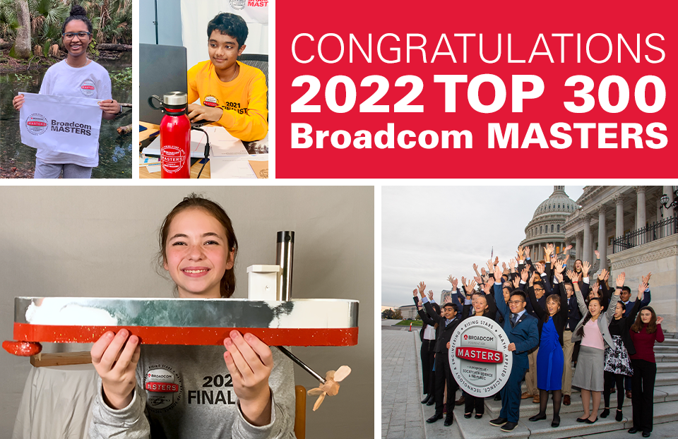 Broadcom MASTERS 2022 Top 300 announcement banner